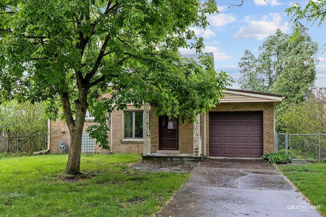 33 Chestnut Ave, Clarendon Hills, IL 60514 - view of property hidden behind natural elements with driveway, an attached garage, and brick siding