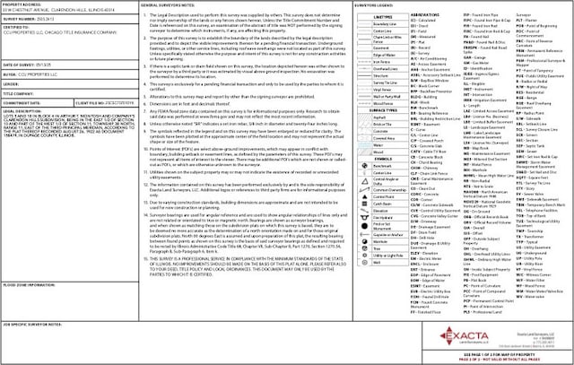 33 Chestnut Ave, Clarendon Hills, IL 60514 - view of a document