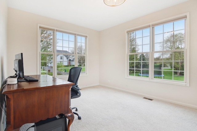 7770 Farrell Dr, Lakewood, IL 60014 - carpeted home office featuring healthy amount of natural light