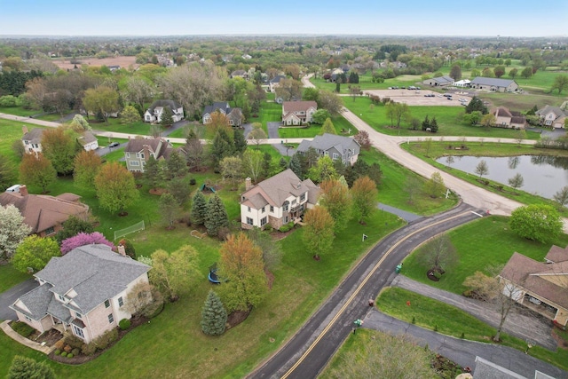 7770 Farrell Dr, Lakewood, IL 60014 - aerial perspective of suburban area with a large body of water
