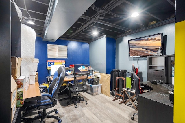 968 N Lancaster Cir S, Elgin, IL 60177 - home office featuring wood finished floors