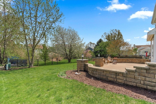 968 N Lancaster Cir S, Elgin, IL 60177 - view of yard with a patio and fence