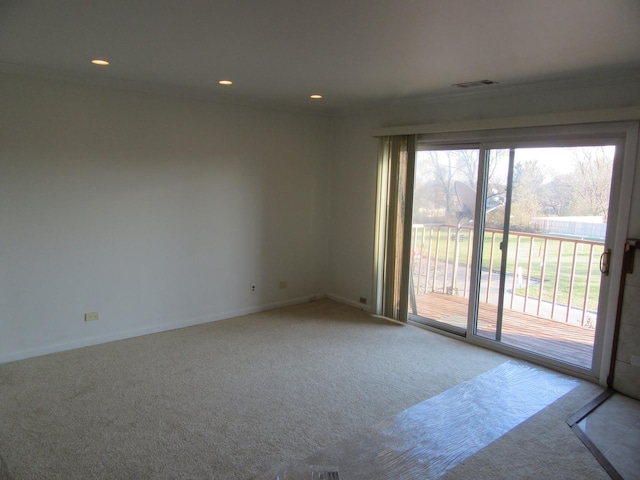 733 Limerick Ln Unit 3D, Schaumburg, IL 60193 - carpeted spare room featuring baseboards and recessed lighting