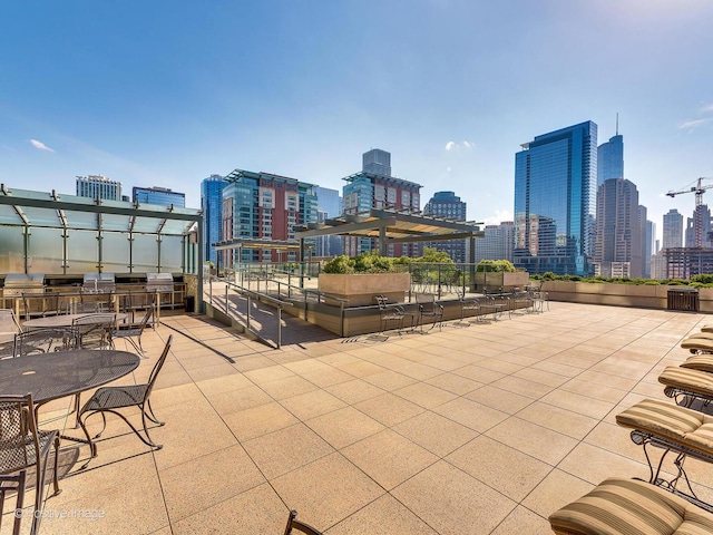 474 N Lake Shore Dr Unit 4808, Chicago, IL 60611 - view of patio / terrace featuring a city view