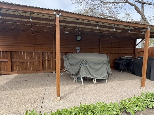 view of patio / terrace featuring grilling area