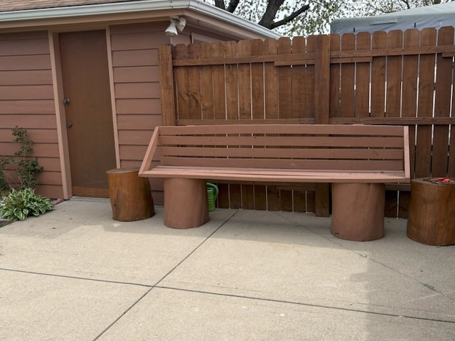 exterior space featuring fence