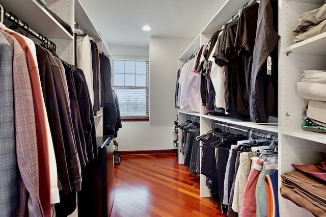 5912 N NW Hwy, Chicago, IL 60631 - walk in closet featuring wood finished floors