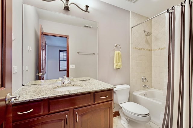 5912 N NW Hwy, Chicago, IL 60631 - full bathroom featuring vanity, toilet, and shower / bath combination with curtain
