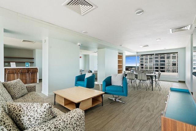 1960 N Lincoln Park W Unit 2402, Chicago, IL 60614 - carpeted living area featuring baseboards