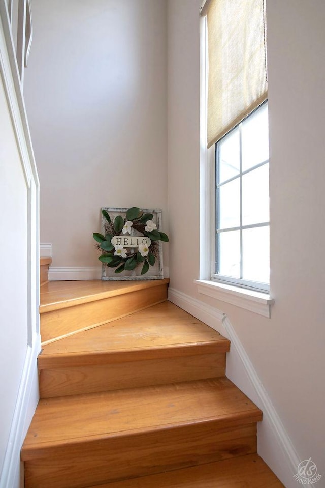 view of stairs