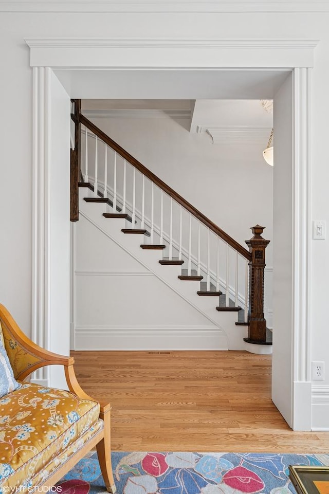 2535 N Burling St, Chicago, IL 60614 - staircase with wood finished floors