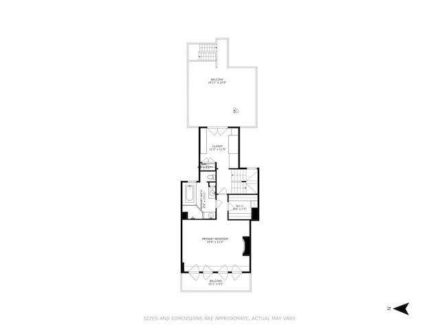 2535 N Burling St, Chicago, IL 60614 - floor plan / room layout