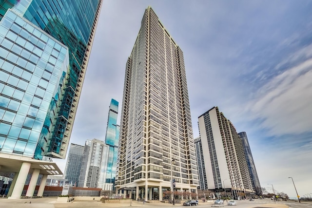 view of building exterior featuring a view of city