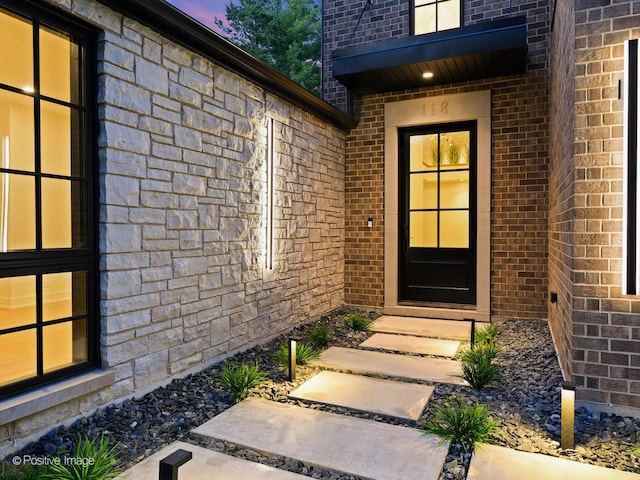 118 Lockerbie Ln, Wilmette, IL 60091 - doorway to property with brick siding
