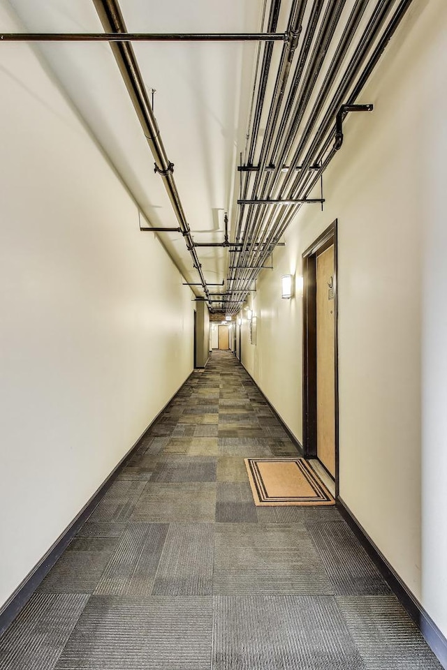 1735 W Diversey Pkwy Unit 206, Chicago, IL 60614 - hall with dark colored carpet