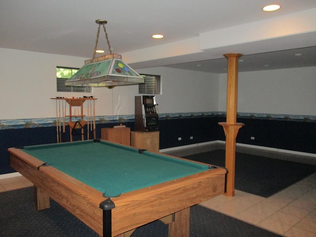 27094 W Lakeview Dr S, Lake Barrington, IL 60084 - playroom with bar with sink, recessed lighting, and billiards table
