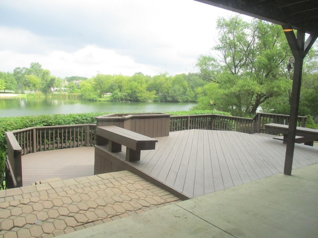 27094 W Lakeview Dr S, Lake Barrington, IL 60084 - deck featuring a water view