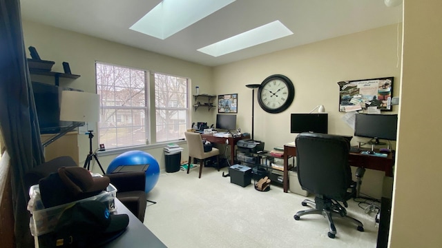 4434 Edinburg Ln Unit 0, Hanover Park, IL 60133 - carpeted office space with a skylight