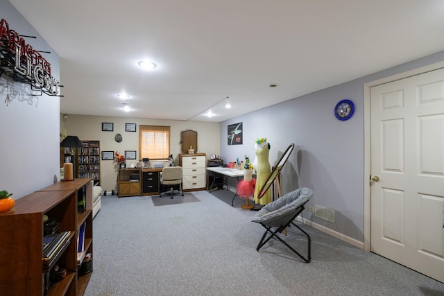 281 Windsor Dr, Bartlett, IL 60103 - office space featuring carpet floors, recessed lighting, and visible vents