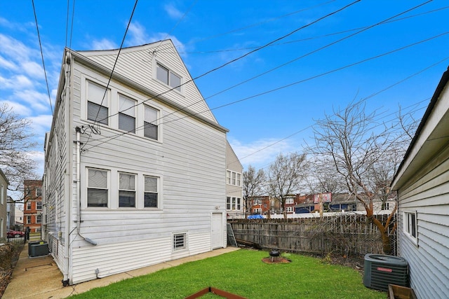 2957 N Avers Ave, Chicago, IL 60618 - rear view of property with central air condition unit