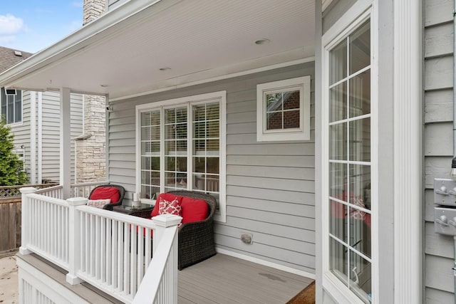 840 S Madison St, Hinsdale, IL 60521 - wooden deck with covered porch