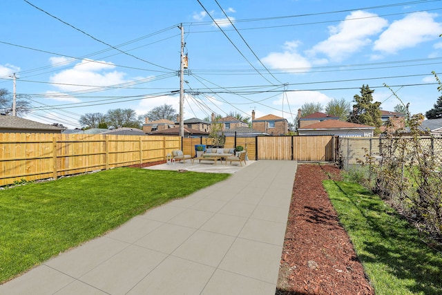 5068 W Congress Pkwy, Chicago, IL 60644 - view of yard with an outdoor living space and a patio