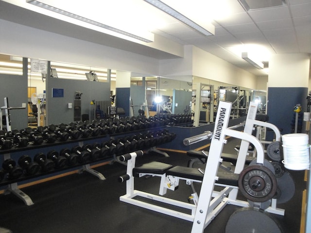 view of workout area