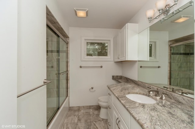 380 Deerpath Sq, Lake Forest, IL 60045 - full bath featuring vanity, toilet, and combined bath / shower with glass door