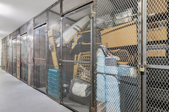 storage with an exterior structure