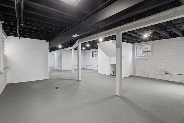 view of basement
