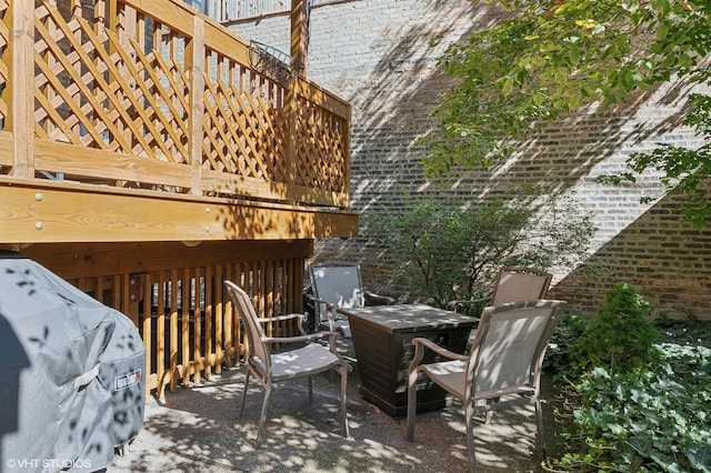 view of wooden terrace