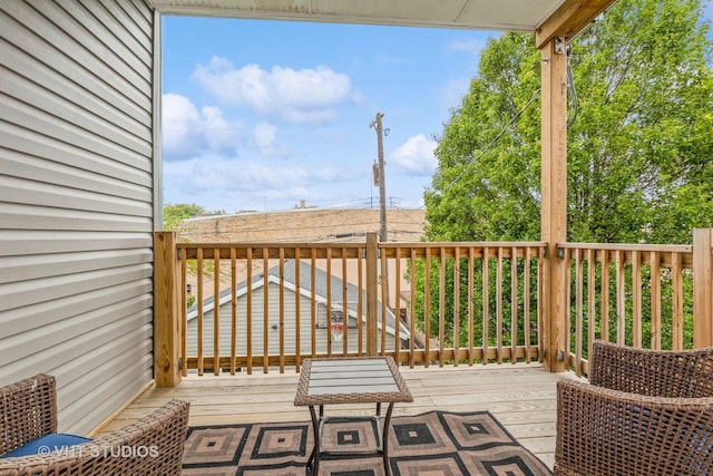 4336 N Troy St, Chicago, IL 60618 - view of wooden terrace
