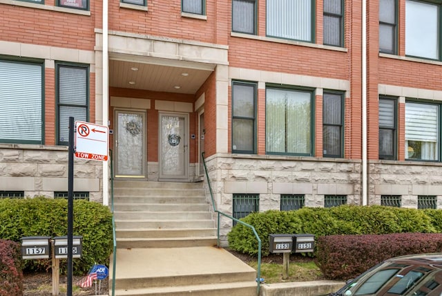 view of exterior entry