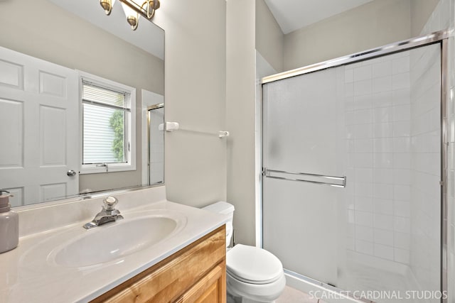 2716 Whitchurch Ct, Naperville, IL 60564 - full bath with vanity, toilet, and tiled shower