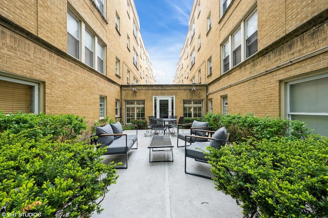 4240 N Clarendon Ave Unit 301S, Chicago, IL 60613 - view of patio with outdoor lounge area and outdoor dining area