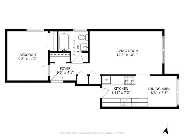 4240 N Clarendon Ave Unit 301S, Chicago, IL 60613 - floor plan / room layout