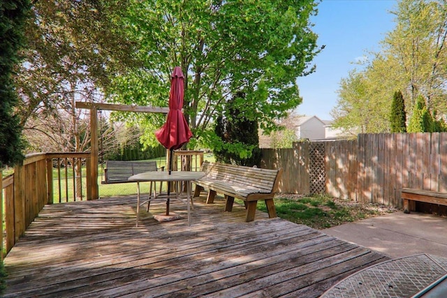2 Reading Rd, Bloomington, IL 61701 - wooden deck with fence