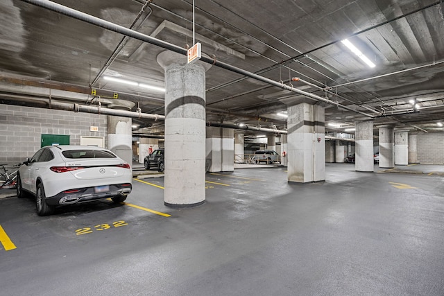 1530 S State St Unit 523, Chicago, IL 60605 - parking garage featuring concrete block wall and water heater