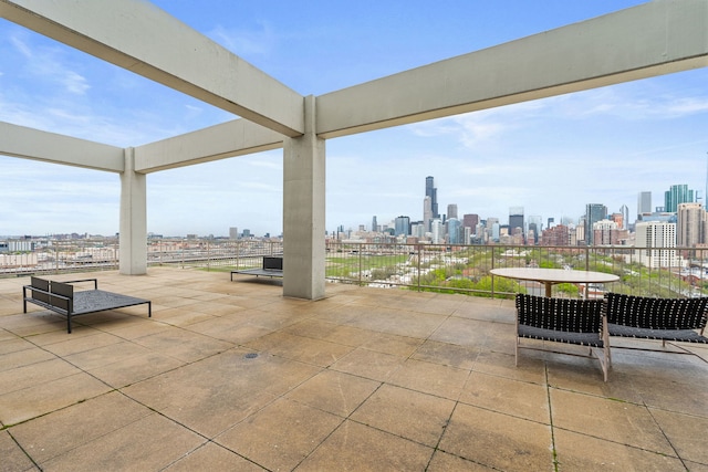 1530 S State St Unit 523, Chicago, IL 60605 - view of patio with a city view