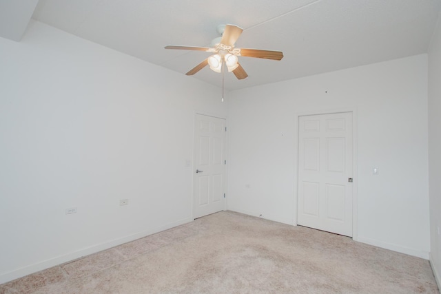 9355 Irving Park Rd Unit 510, Schiller Park, IL 60176 - unfurnished room with ceiling fan, baseboards, and carpet