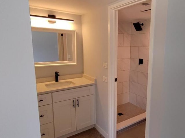 55 W 64th St Unit 202, Westmont, IL 60559 - bathroom with vanity and a shower stall