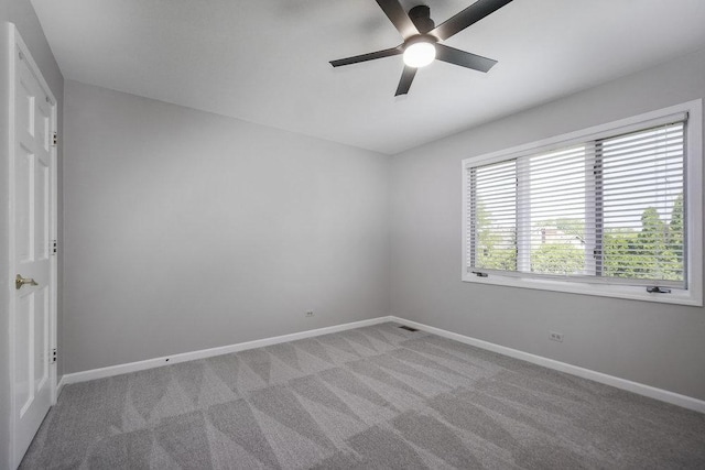 1872 River Ridge Circle, Naperville, IL 60565 - empty room with ceiling fan, baseboards, and light carpet