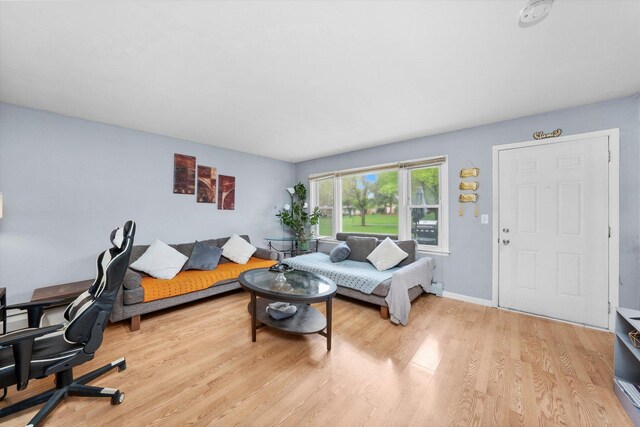 165 Dover Dr Unit 3, Des Plaines, IL 60018 - living room with baseboards and wood finished floors