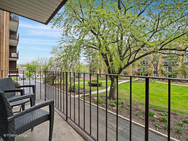 view of balcony
