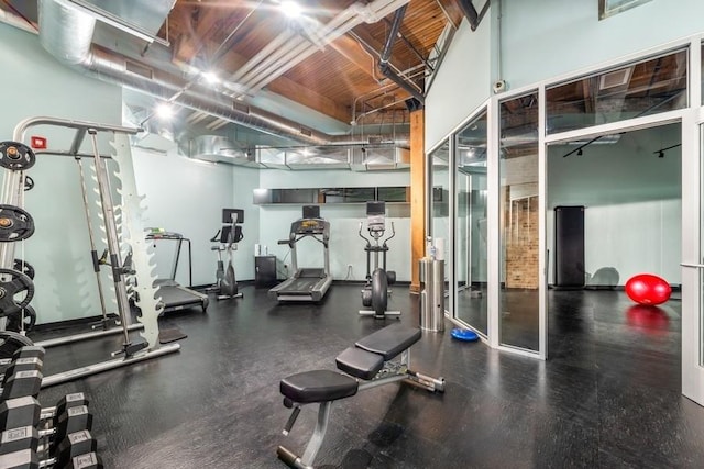 view of workout area