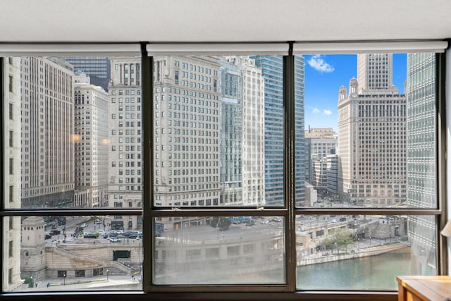 room details featuring a city view