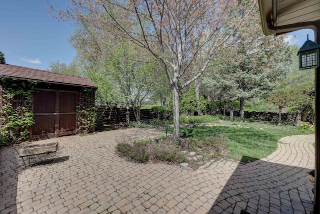 view of patio / terrace featuring a fenced backyard