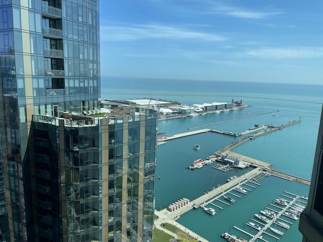 195 N Harbor Dr Unit 4908, Chicago, IL 60601 - exterior space with a water view