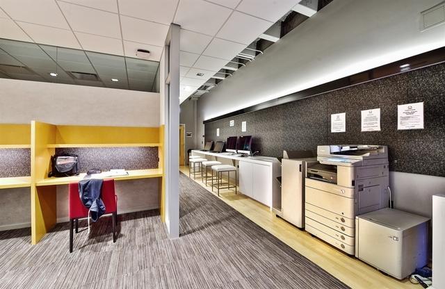 welcome area with built in study area