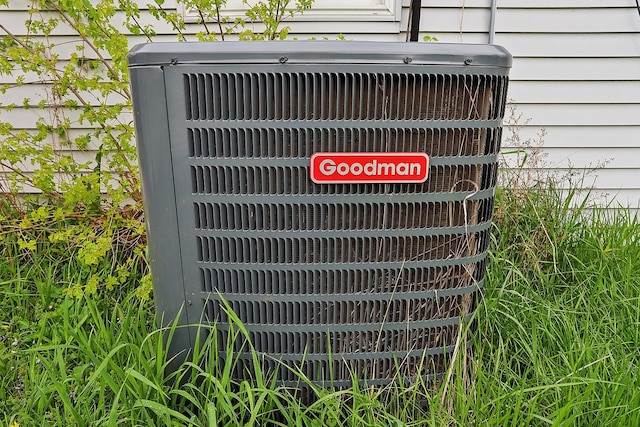exterior view of central AC unit
